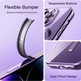 thumbnail image 6 of JETech Electroplated Case for iPhone 14 Pro 6.1-Inch, Camera Lens Full Protection, Compatible with MagSafe Wireless Charging, Shockproof Soft TPU Phone Cover (Light Purple), 6 of 7