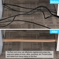 thumbnail image 6 of Uxcell 0.3"D 3.9ft Floor Cord Cover Cable Protector Cable Management Black, 6 of 6