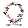 thumbnail image 3 of Faux Bougainvillea Hanging Garland, Pink Silk-Like Vine for Patio and Garden Wall Decor, 3 of 6