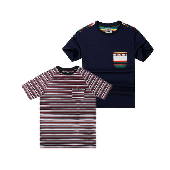 2-PACK Beautiful Giant Trendy Men's Fitted Crew Neck Short Sleeved T-shirt