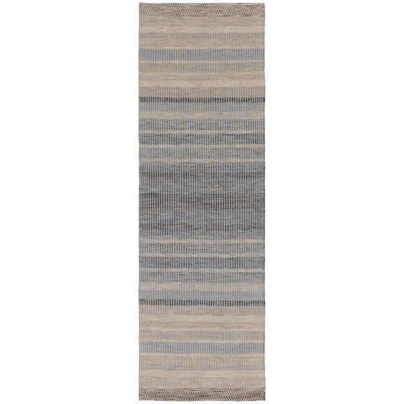 Better Homes & Gardens Blue Striped Lisa Runner Rug, 2'6"x8'