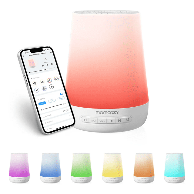 Máquina de Sonidos Para Dormir al Bebé Adultos, 34 Sonidos para Dormir Xtellar blanco