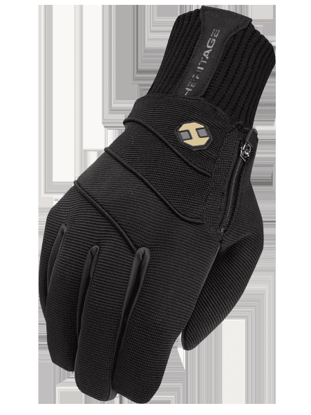 04 SIZE HERITAGE EXTREME WINTER HORSE RIDING EQUESTRIAN GLOVE BLACK by Heritage Gloves