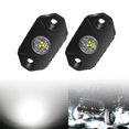 thumbnail image 1 of Luces LED Rock Lights 4WDKING, blancas, IP68, impermeables, 2 cápsulas, 1 of 5