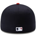 thumbnail image 5 of Men's New Era Navy/Red Atlanta Braves Home Authentic Collection On-Field 59FIFTY Fitted Hat, 5 of 6