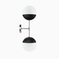 thumbnail image 2 of Stellar 2-Light Wall Sconce Opal Polished Nickel, 2 of 7