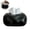 Black, variant on Decorative Ceramic Tissue Box Cover, Modern Sculptural Design Creative Tissue Holder for Bathroom, Living Room and Office Decor, Large Rectangular Napkin Dispenser, Unique Aesthetic Gift for Mom