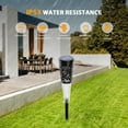 thumbnail image 4 of 4PCS Solaire Alimenté Extérieur Lampe de Pelouse Évidé Conception Sensible Lumière Contrôle / Résistance à l'Eau IP55 / Intégré 600mAh Cellule Rechargeable pour Patio Jardin Décoration de Mariage, 4 of 7