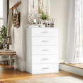 thumbnail image 3 of Homfa 5 Drawers White Dresser, Vertical Dresser with Metal Handles for Bedroom Living Room, 3 of 9
