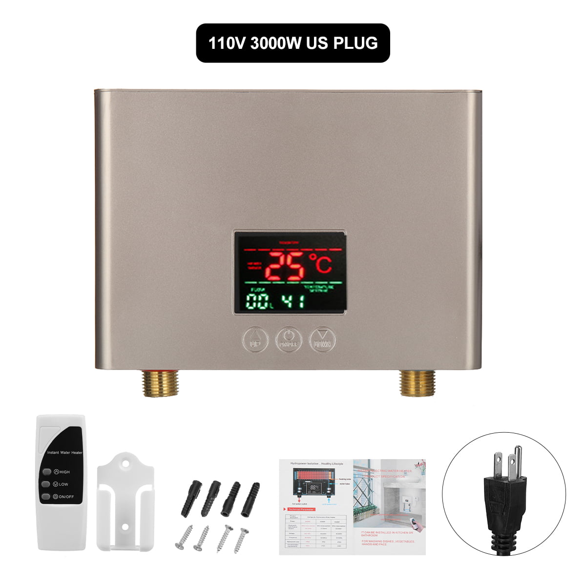 Eemax SPEX2412 FlowCo Electric Tankless Water Heater 