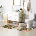 thumbnail image 6 of Yayeee Bath Rug for Bathroom Floor Non Slip Rectangle Fluffy Soft Absorbent Mat, 16"x24", Vibrant Oranges, 6 of 7