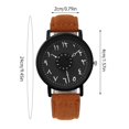 thumbnail image 2 of WIFKLSIIPG Creative Digital Turntable Personality Watch Fashion Frosted Belt Casual Ladies Quartz Watch, 2 of 4