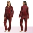 thumbnail image 6 of YUSHOW Womens Flannel Pajama Sets Long Sleeve Pj set for Women Soft Comfy Sleepwear with Long Pants Cotton Pj Loungewear Set, 6 of 7