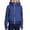 Blue, variant on WAYUTE Girls Sweatshirt Rib Knit Zip Up Hoodies Solid Color Raglan Long Sleeve Sweatshirt with Thumb Holes Fall Winter Casual Streetwear,Purple,Size 9-10 Y