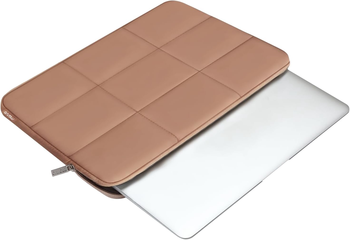MOSISO 13-14 inch Laptop Case, 13.3 inch Puffy Laptop Sleeve Compatible with MacBook Air 13 13.3 13.6/Pro 13/14, HP, Dell, ASUS, Lenovo, Rectangle Quilted Puffer Computer Bag for Women