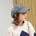 thumbnail image 3 of Happy Date Newsboy Hats for Women, Women Newsboy Hats Winter Felt Retro Solid Color Fashion All-Match Newsboy Cap, 3 of 8