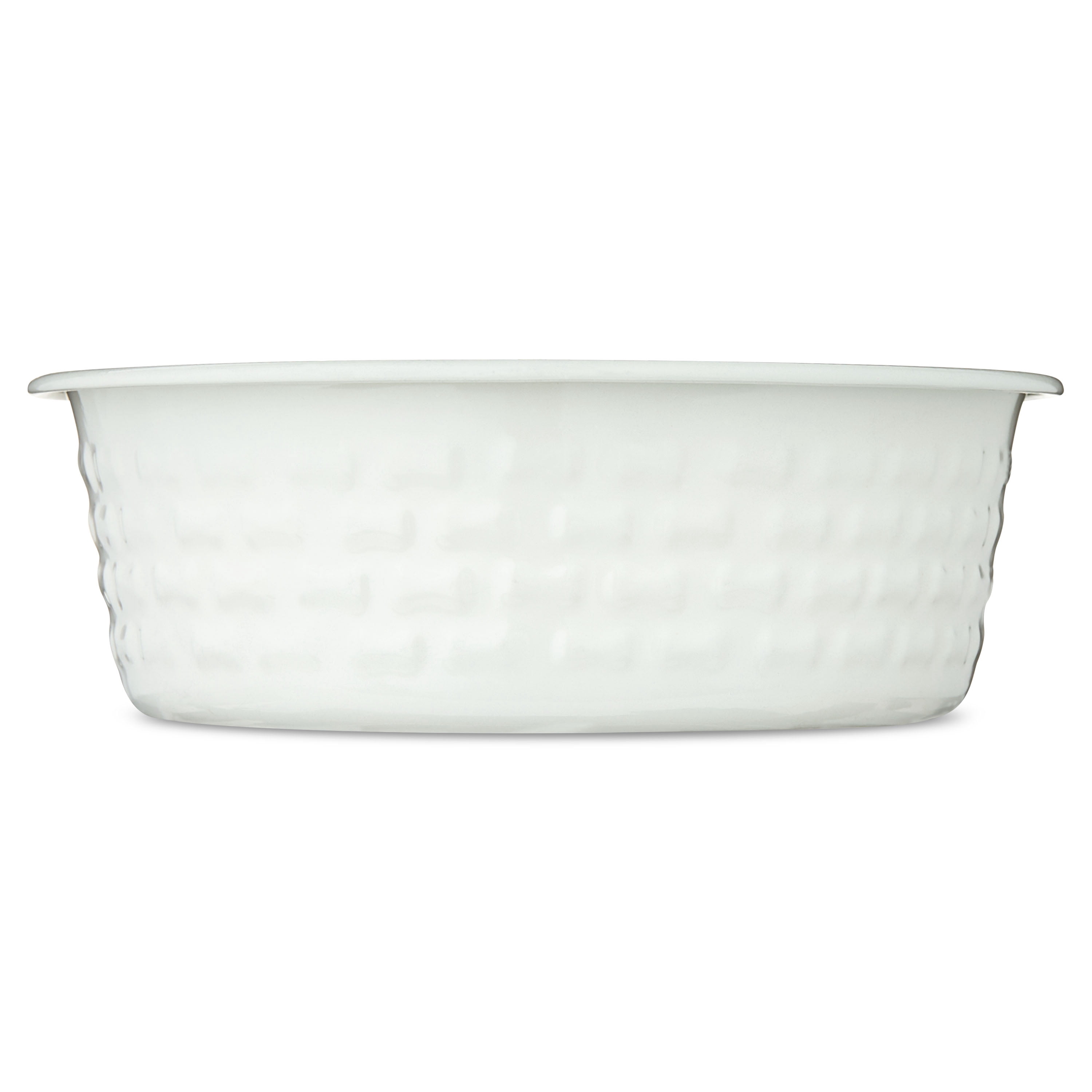 Vibrant Life Medium Stainless Steel Embossed Dog Bowl, White Bones