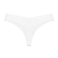 thumbnail image 2 of Tdoqot Thongs for Women- See-Through Seamlesss Breathable Mid-Waist Slim Fit Womens Underwear White Size M, 2 of 3