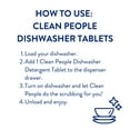 thumbnail image 6 of Clean People Dishwasher Detergent Tabletss - Lemon Verbena, 60 Pack - No Residue, Sparkling Clean, 6 of 8