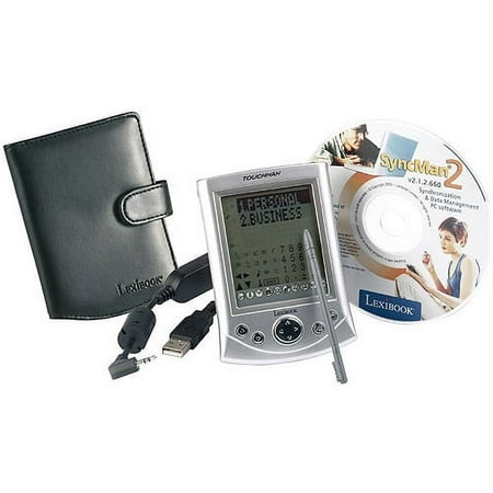 Lexibook 1MB PDA/translator With USB PC link (4 lines, blue back light) and wallet - TMP241