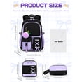 thumbnail image 4 of 3-Piece Large Capacity Backpack Set with Lunch Bag and Pencil Case, Waterproof Laptop Bookbag for Travel and Daily Commute, Lightweight Computer Daypack for Men Women, Great for Work Weekend Trips, 4 of 8