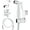 White/Chrome, variant on FURNO Bidet Sprayer for Toilet, Handheld Sprayer Kit, Cloth Diaper Sprayer Set - Easy to Install - Stainless Steel