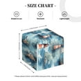 thumbnail image 4 of Gukieu Sea Marine And Lighthouse Print Leather Tissue Box, PVC Waterproof Velcro Opening and Closing Square Tissue Box Holder, Suitable for Home and Office Decoration, 4 of 7