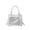 White, variant on Fresh & Sweet PU Ita Bag for Women, Clear Mesh Display Window, Zipper Closure, Large Capacity & Adjustable Strap, Shoulder Handheld Crossbody Bag (10.6" x 8.7" x 3.9", 1.26 lb)