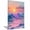 Orange, variant on Blue Moon Glowing Beach Canvas Wall Art,Night Ocean Sparkle Painting,Minimalist Modern Wall Decor for Living Room Bedroom Bathroom Dorm Home Decor,Framed Ready to Hang-12"L x 8"W