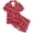 Red, variant on PMVFHDE Summer Pajamas Kids Flowery Pattern Kids Boys And Girls Pattern Printed Short Sleeve Button Down Pajamas Shorts Set Sleepwear Outfits Pink,10-11Years
