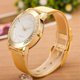 thumbnail image 1 of Relojes de moda para mujer, reloj de cuarzo de lujo para mujer, relojes de vestir de acero inoxidable dorado, relojes con correa de Metal, reloj de diamantes de imitación para mujer LingWen 8390606051059, 1 of 1