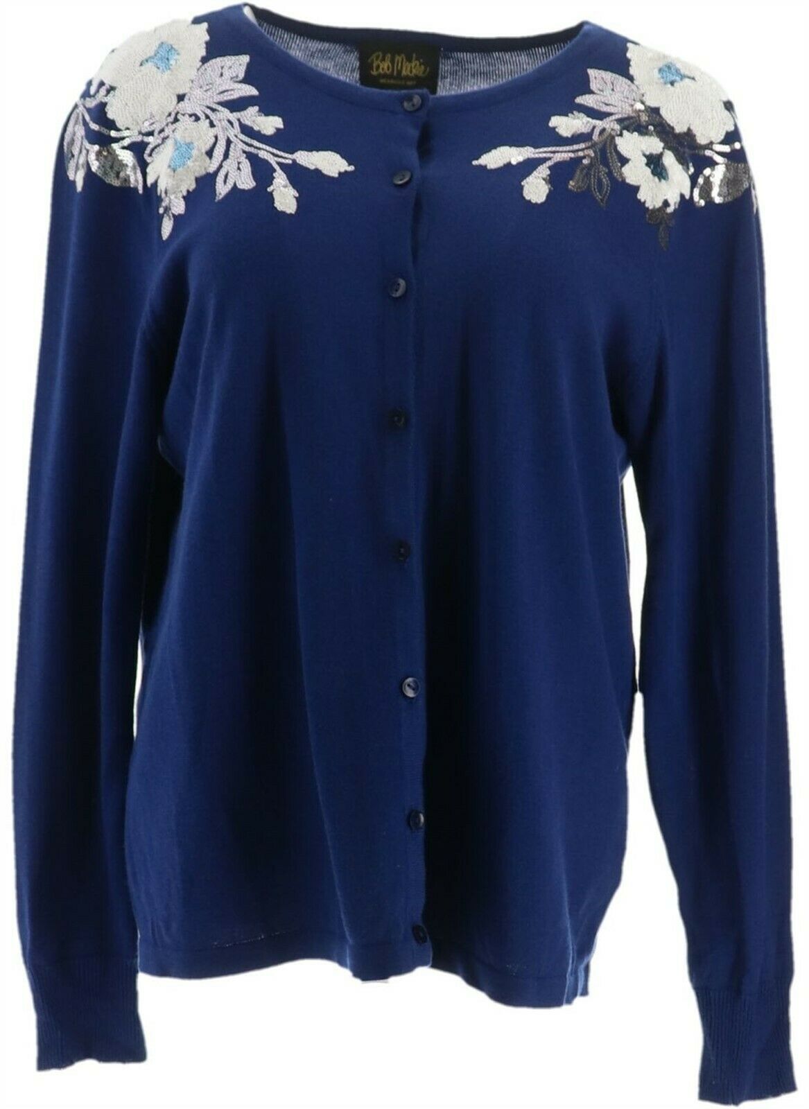 floral applique cardigan