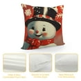 thumbnail image 4 of COMIO  Vintage Christmas Pillow Covers Santa Claus Snowman Gingerbread Hot Cocoa Red Christmas Pillows Decorative Throw Pillows Cases Decorations Winter Holiday Decor for Home Couch, 4 of 5