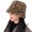 H, variant on Women Winter Bucket Hat Vintage Cloche Hats Warm Plush Outdoor Basin Cap