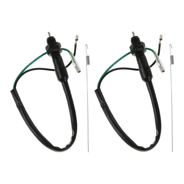 Interruptor de freno de pie trasero, cable para motocicletas, interruptor de luz trasera (con resorte), 4 Uds.