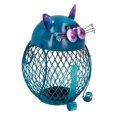 thumbnail image 3 of Coin Box Cat Animal Decoration Wrought Iron Handmade Money Saving Box Birthday Gift, 3 of 7