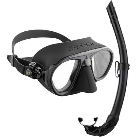 UPC: 0843607595490 | Cressi Calibro and Corsica Mask Snorkel (Black)