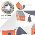 thumbnail image 2 of Yayeee Dish Drying Mat for Kitchen Counter 16"x18" Microfiber Absorbent Pad, Blue Snow Houses, 2 of 7