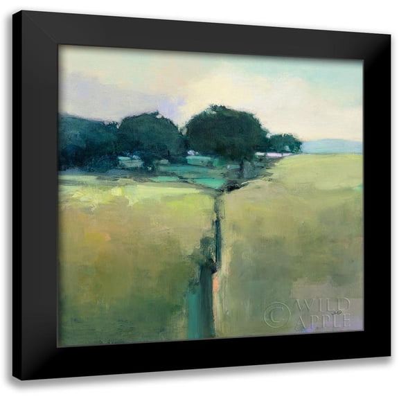 Purinton, Julia 12x12 Black Modern Framed Museum Art Print Titled - Scenic Meadow