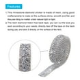 thumbnail image 4 of Uxcell 1 Yards 15mm Crystal Rhinestone Diamond Hotfix Ribbon Bling Rhinestones Trim Gray Silver, 4 of 5