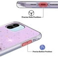 thumbnail image 4 of Compatible with Redmi A2 Case Cute Glitter Clear Sparkly Cases Shockproof Xiaomi Redmi A2 Phone Case for Women Girls Silicone Slim Bling Protective Cover (Purple), 4 of 14