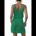 thumbnail image 3 of Traje de Baño de Crochet Calado para Mujer, Ideal para Cruceros de Verano 2025 Verde XL, 3 of 8