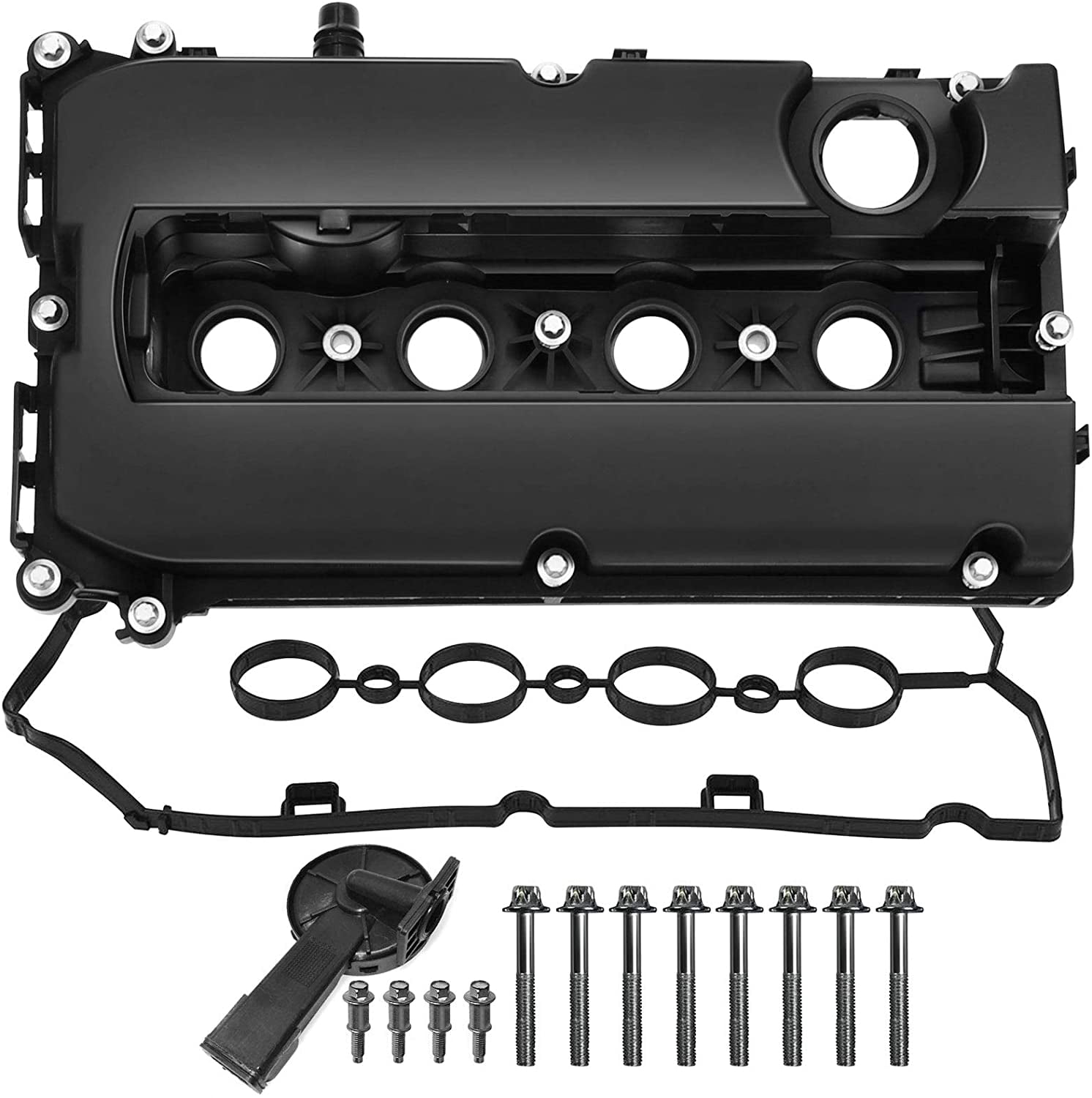 SCITOO Engine Valve Cover with Gasket Replacement for Buick Encore Abarth Volt Chevrolet Cruze Sonic Cadillac ELR 2011-2017 Valve Cover Gasket Set 