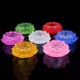 thumbnail image 3 of Portavelas esmaltado de color clásico Hermoso candelabro de loto Decoraciones de escritorio, 3 of 4