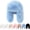 Blue, variant on Trapper Hat for Women Ladies Russian Ushanka Furry Winter Hat with Ear Flaps Fuzzy Warm Black White XL