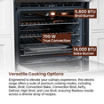 thumbnail image 7 of Rangaire RRG303GS 30" Glass Touch Gas Range Oven - Stainless Steel, Sealed Burners, True Convection, Self Cleaning, Easy Reach Racks, 7 of 7