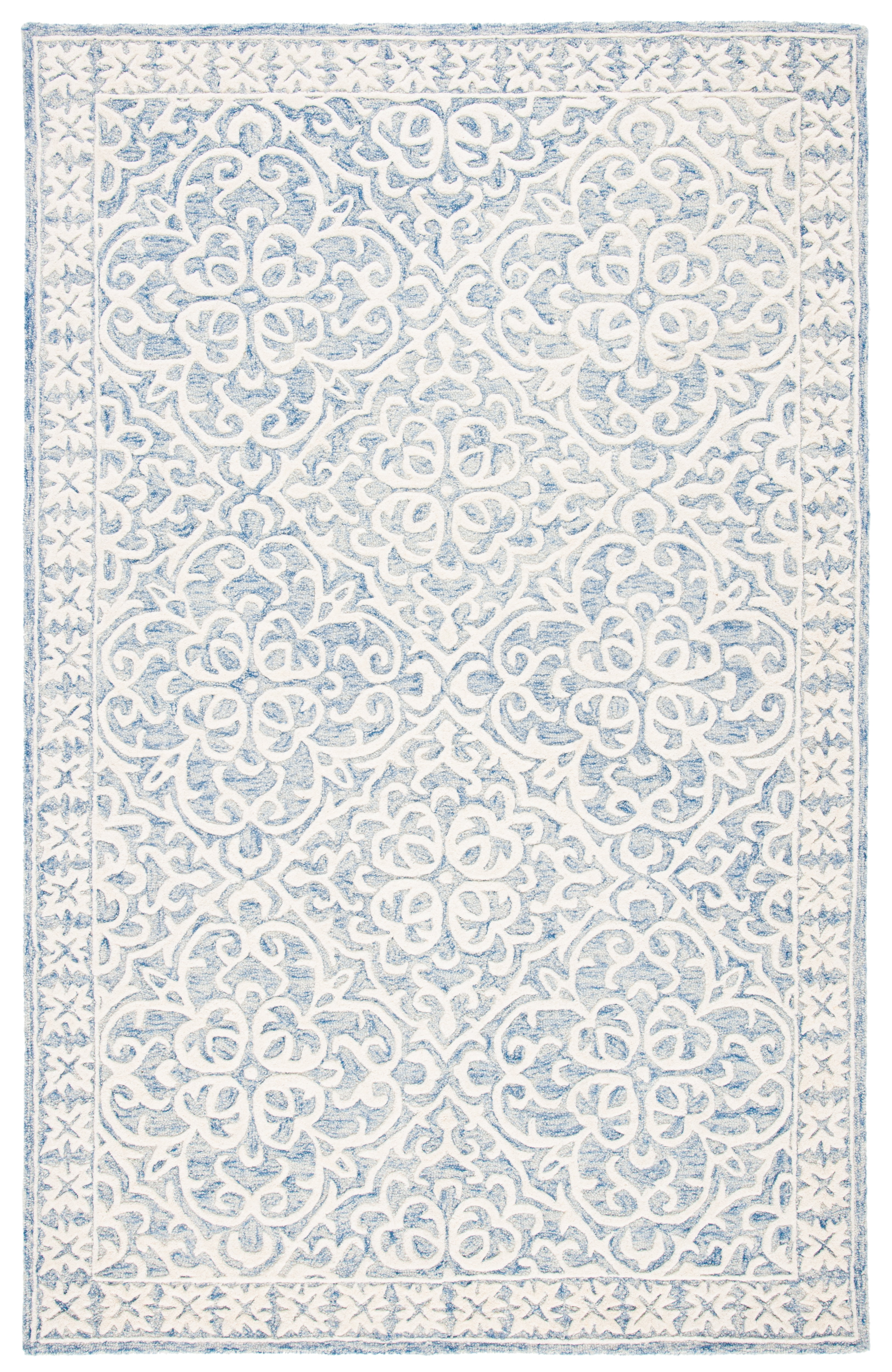 Safavieh Metro Joshua Medallion Area Rug, Blue/Ivory, 5' x 8'