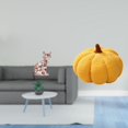 thumbnail image 2 of Encantadora Escultura De Calabaza Felina De Peluche, Adorno Decorativo Para Chimenea, Sofá, Cama, Dormitorio, Decoración De Halloween, Cojín De Animal, 2 of 8