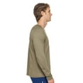 thumbnail image 2 of Expert Brand USA-Made Men's MoCA Cotton Blend Raglan Long Sleeve, Olive, XL, 2 of 5