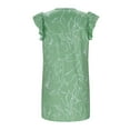 thumbnail image 4 of Vestido Corto de Manga Larga para Mujeres Talla Grande Cuello Redondo Manga Corta Impresión Floral, Cómodo Vestido de Verano Casual, 4 of 6